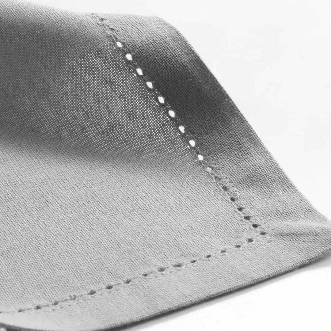 Wicotex Charline Servetten 40x40cm - Grijs - 3 Stuks