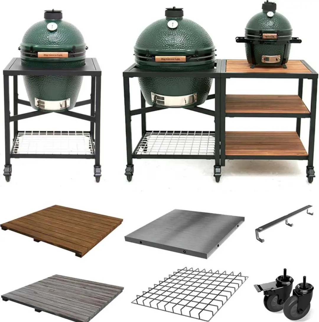 Big Green Egg RVS Grid Insert Expansion Frame