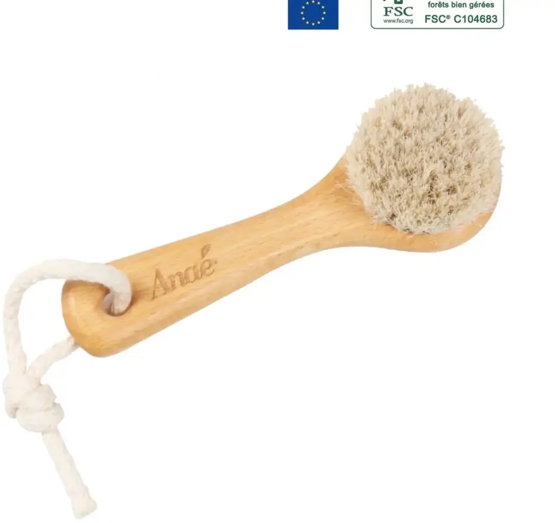 La Droguerie Écologique Natuurlijke Gezichtshandborstel Beukenhout Paardenhaar