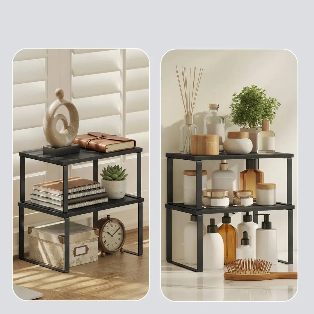 Songmics Kruidenrek Set 2 Stuks - Zwart