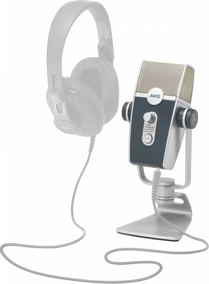AKG Lyra C44-USB Tafelmicrofoon - Grijs/Zilver