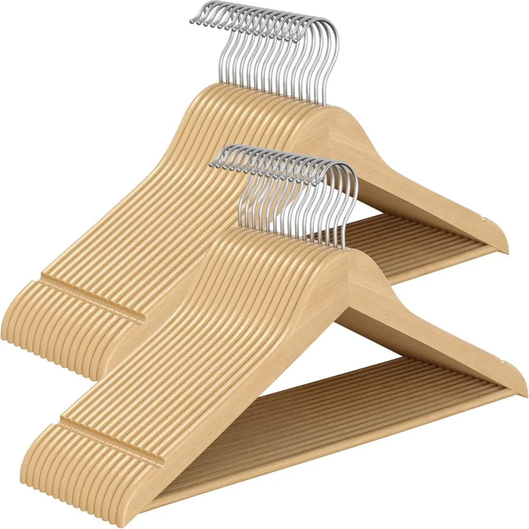 Songmics Houten Kledinghangers 30 Stuks