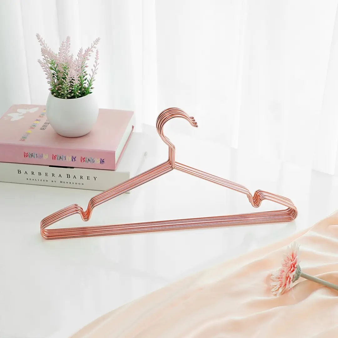 Songmics Metalen Kledinghangers 20 Stuks - Roségoud