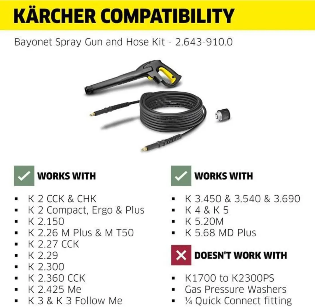 Kärcher HK 7.5 Hogedrukslangset G 180 Q - 7.5m