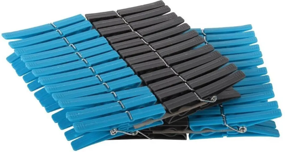 Sorbo Wasknijperszak met Karabijnhaak - 96 Stuks - Multi