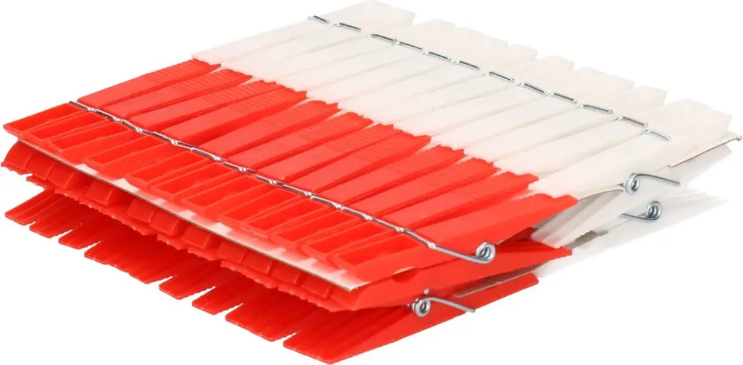 Sorbo Wasknijperszak met Karabijnhaak - 96 Stuks - Multi