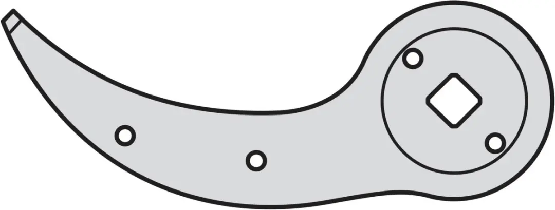 Felco Ondermes Type 2/4 - Zwart Metallic