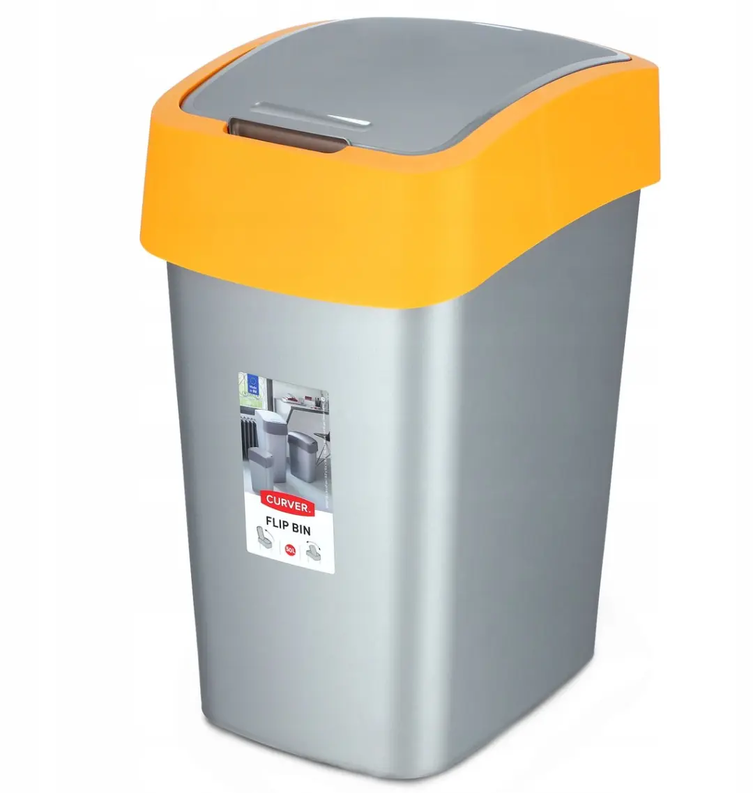 Curver Flip Bin 50L Afvalemmer