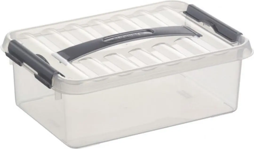 Sunware Q-Line Opbergbox 4L - 2 Stuks - Transparant