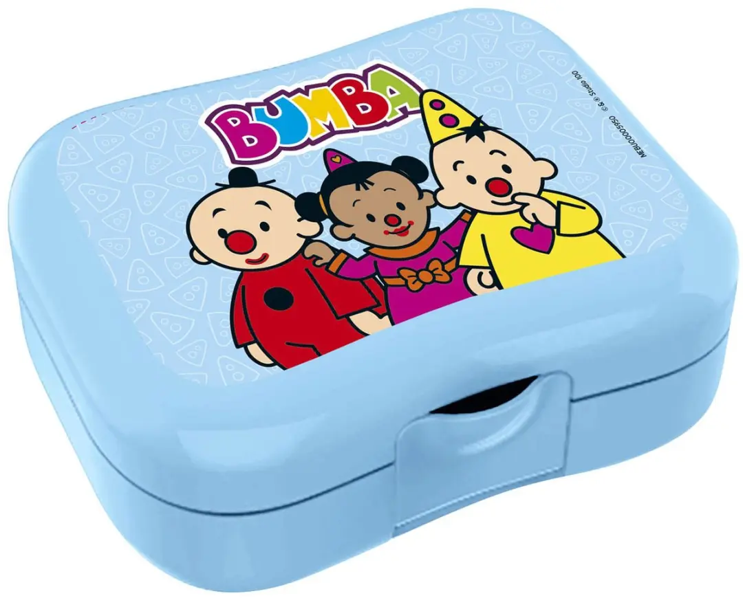 Studio 100 broodtrommel Bumba lunchbox voor kinderen blauw.