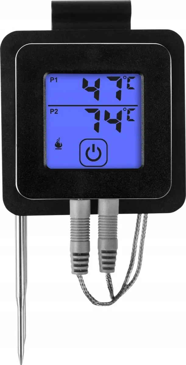 Browin Voedselthermometer Bluetooth Touchscreen -30°C tot +250°C - Zwart