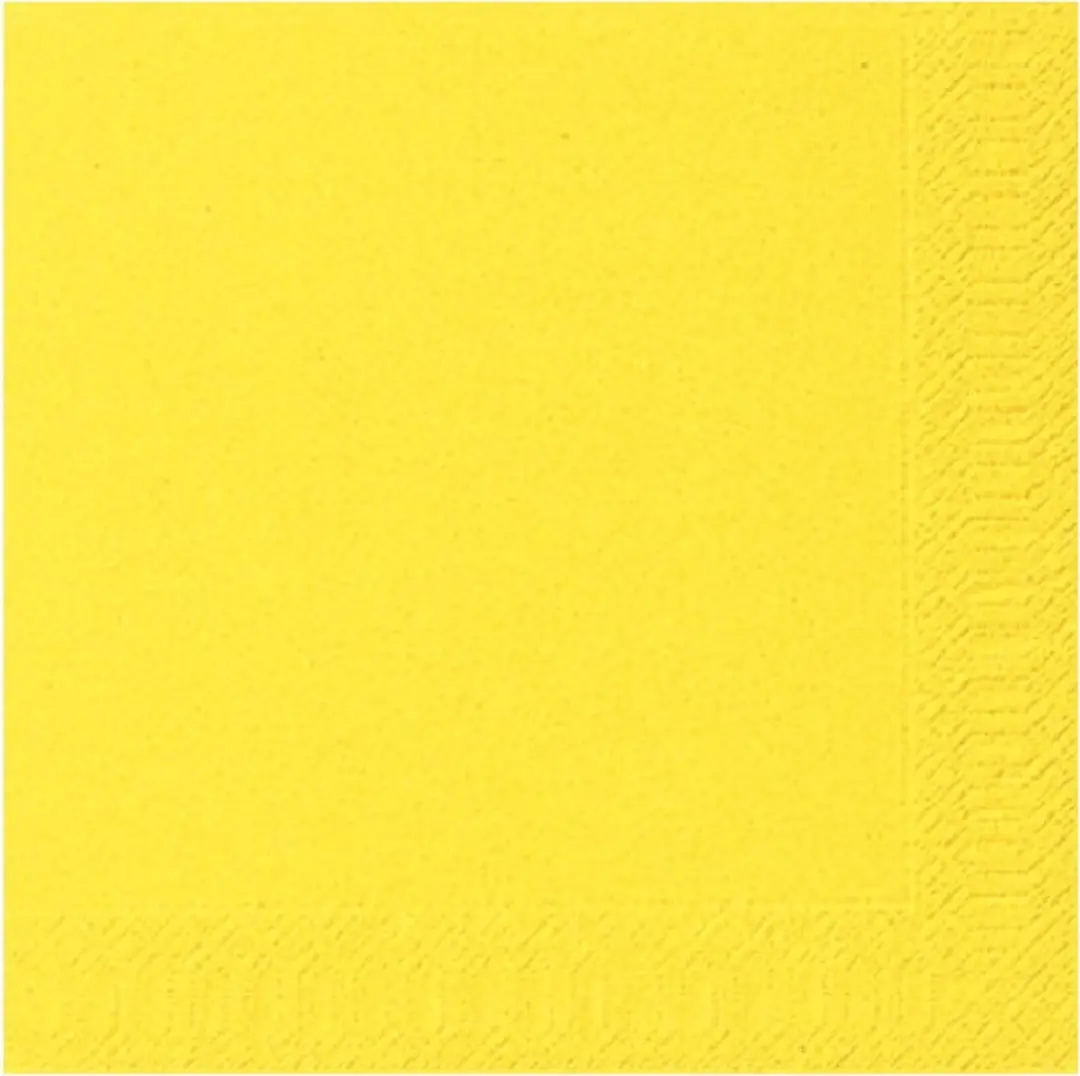 Duni Brilliant Yellow 3-laags Servetten 20 Stuks