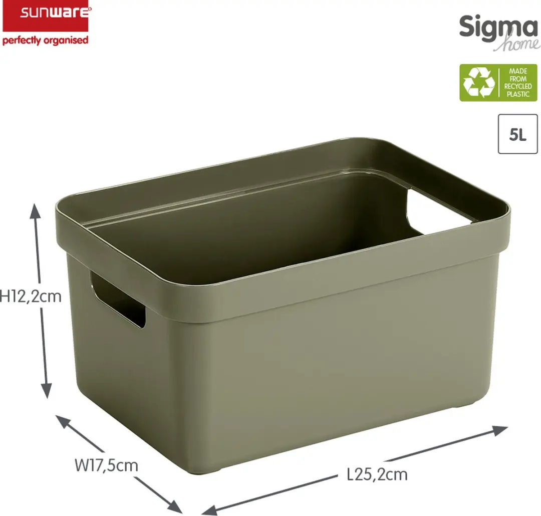 Sunware Sigma Home Opbergbox 5L - Donkergroen