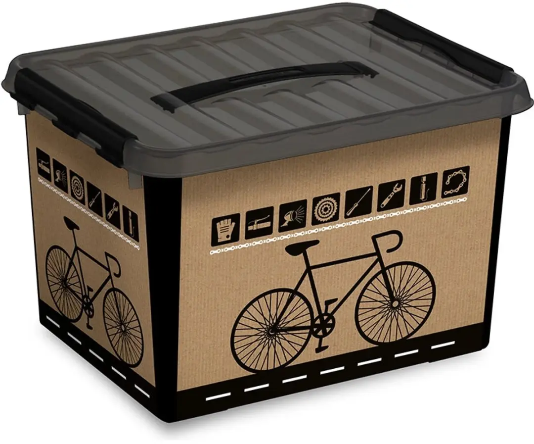 Sunware Q-line Fietsbox 22L - 40x30x26cm Zwart