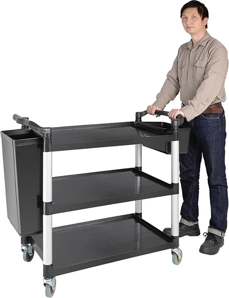 Vogue Serveerwagen CF102 - 96x52x107cm - Silver