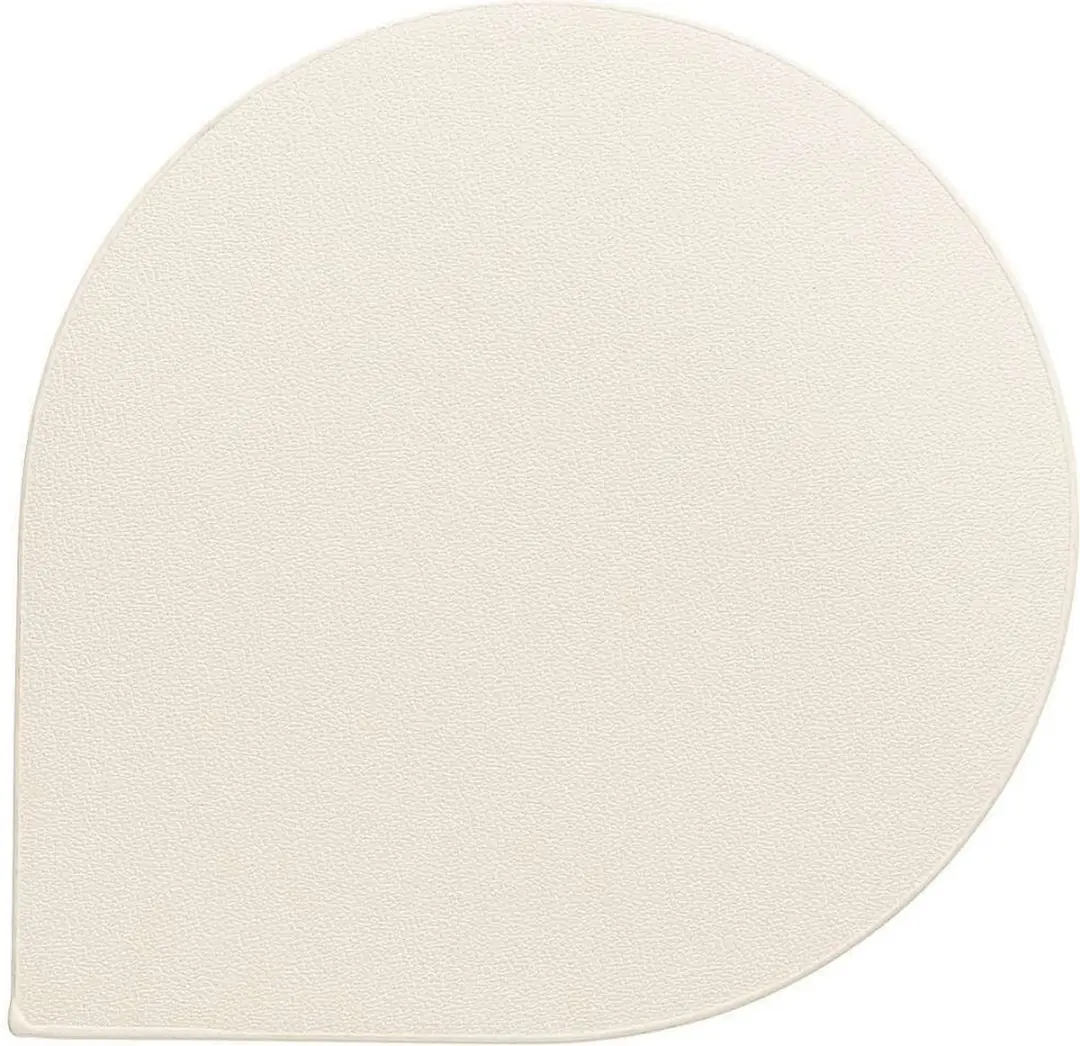 Kela Onderzetters Set 4 Stuks Kunstleer Wit 10x10cm