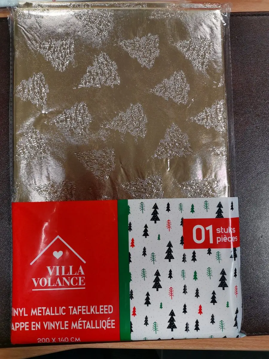 Villa Volance Kersttafelkleed Goud 200x140cm