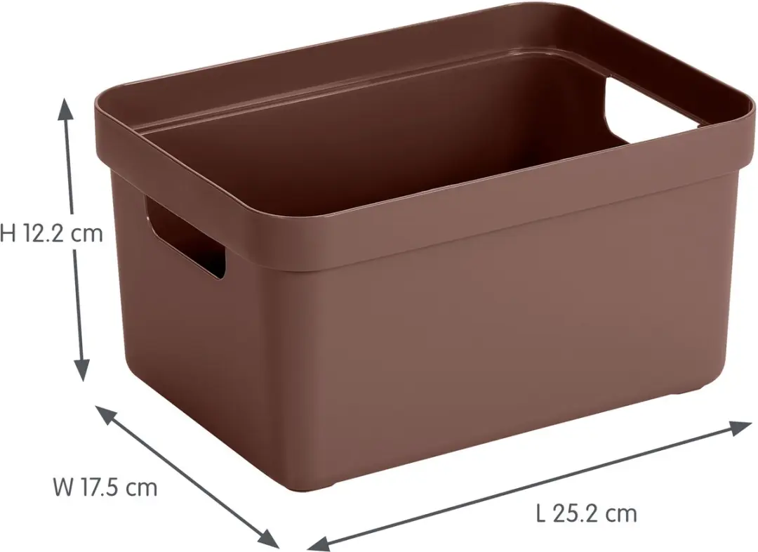 Sunware Sigma Home Opbergbox 5L - Bruin - afbeelding 5 van 6