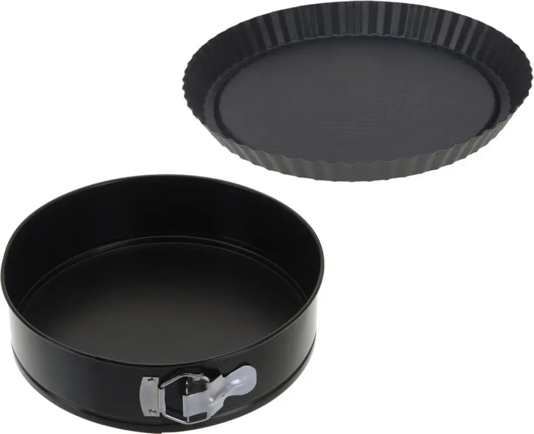 La Cucina Springvorm & Quichebakvorm 26cm - Zwart