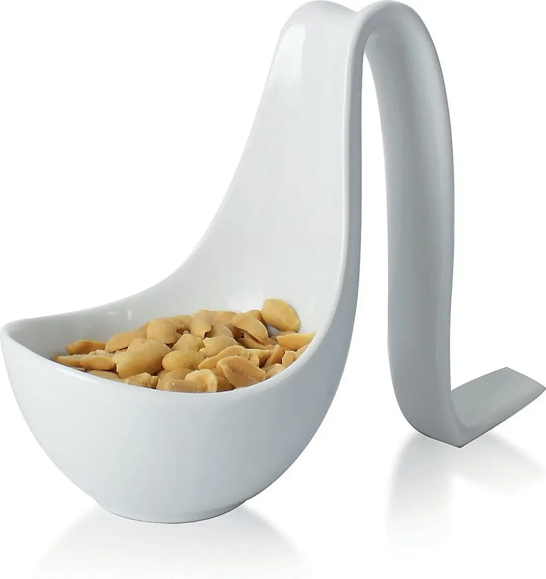 Kela Lepelhouder Porselein - Wit