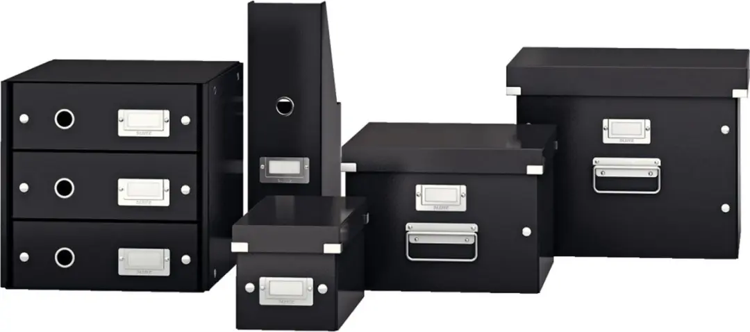 Leitz WOW Click & Store Opbergdoos 8L - 21x15x35cm Zwart