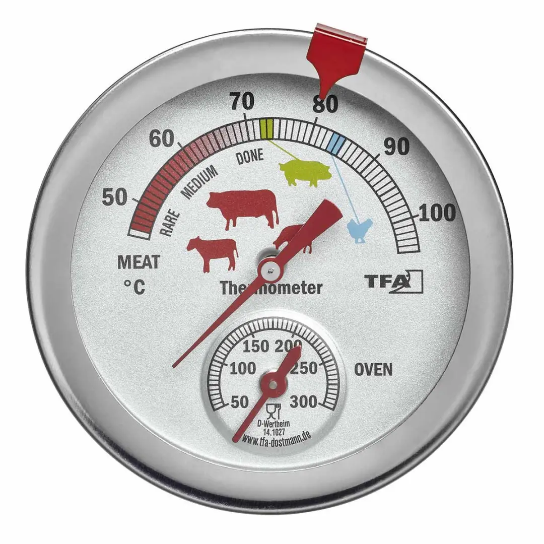 TFA Dostmann Vleesthermometer Prikker RVS 0-300°C - Zilver