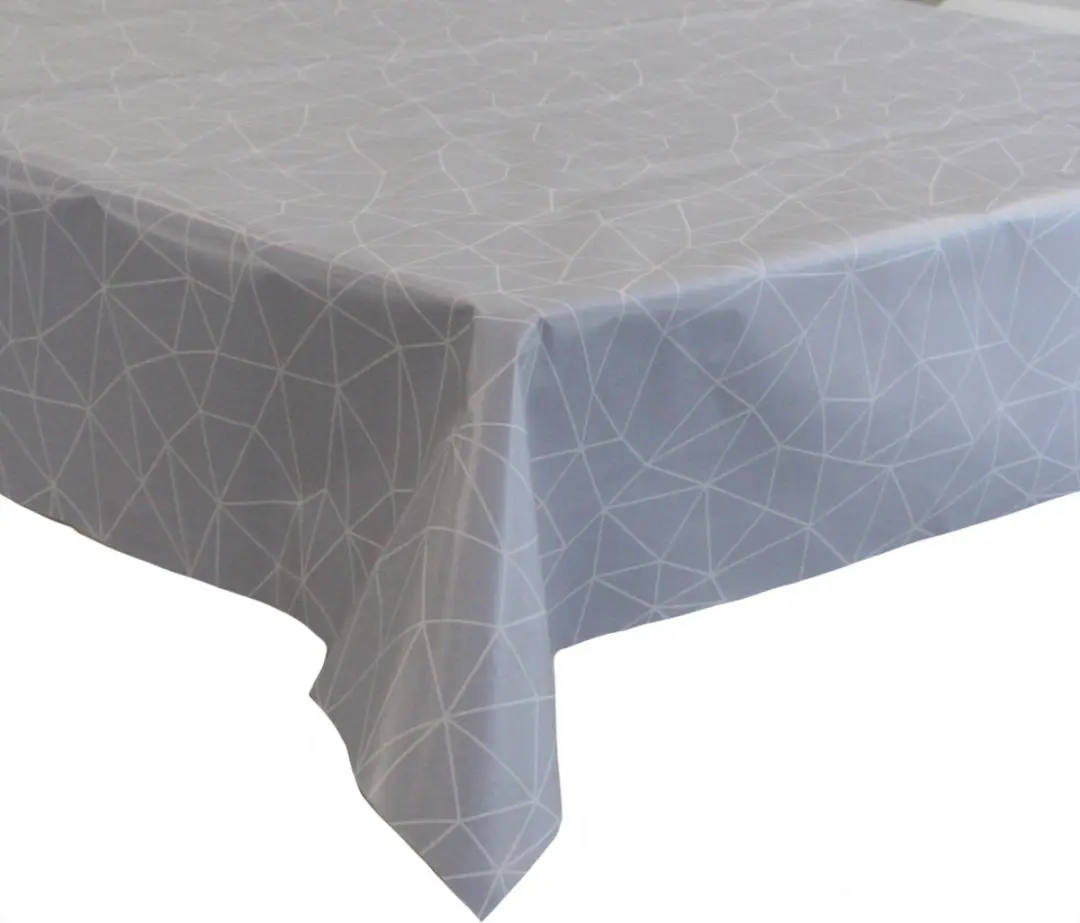 Bellatio Design Tafelzeil 140x180cm - Lichtgrijs