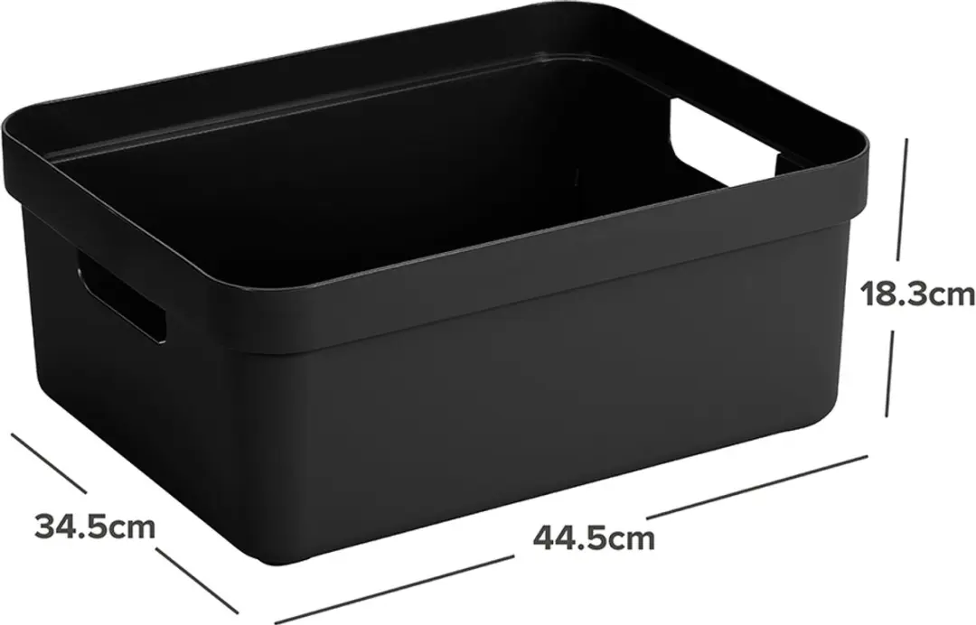 Sunware Sigma Home Opbergbox 24L - Zwart - afbeelding 2 van 6