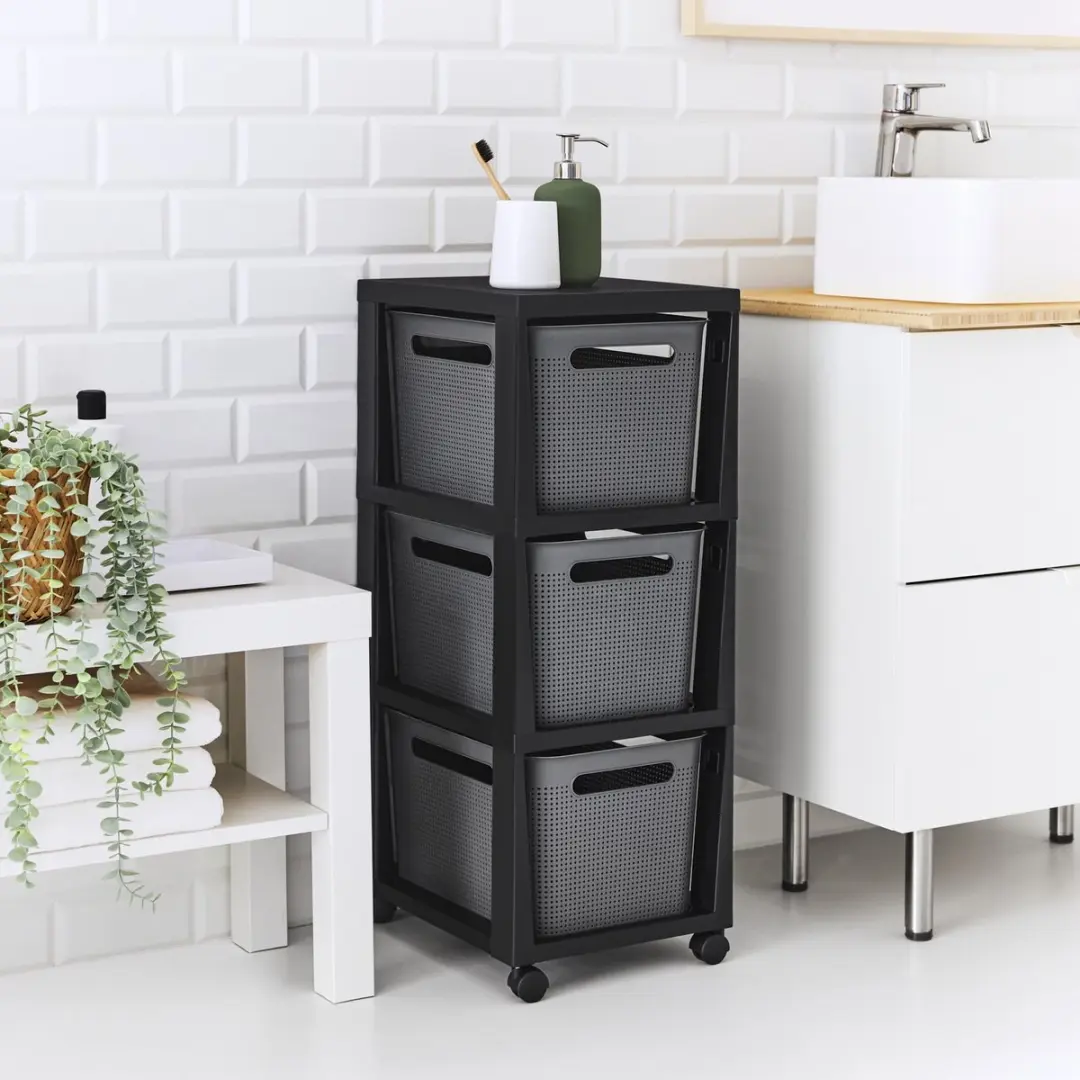 Rotho Tower Brisen Ladekast 3x16L - Antraciet