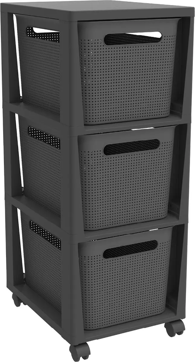 Rotho Tower Brisen Ladekast 3x16L - Antraciet