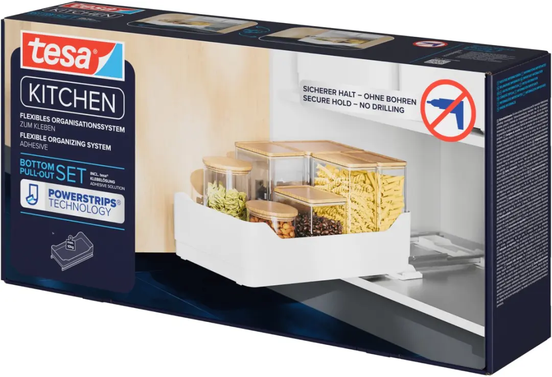 Tesa Uittrekbare Keukenlade Wit