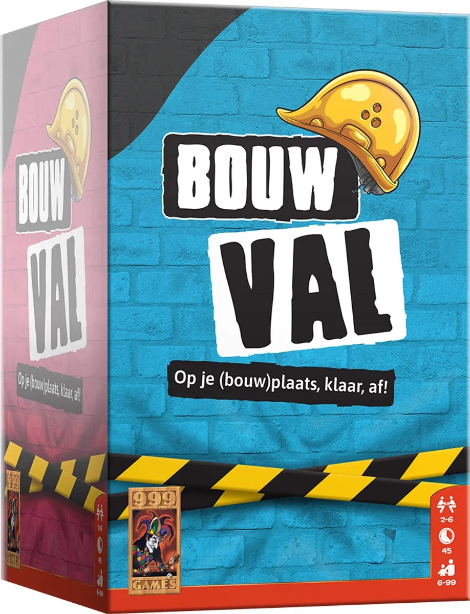999 Games Bouwval Chaotisch Partyspel - 30 Blokken & 80 Kaarten