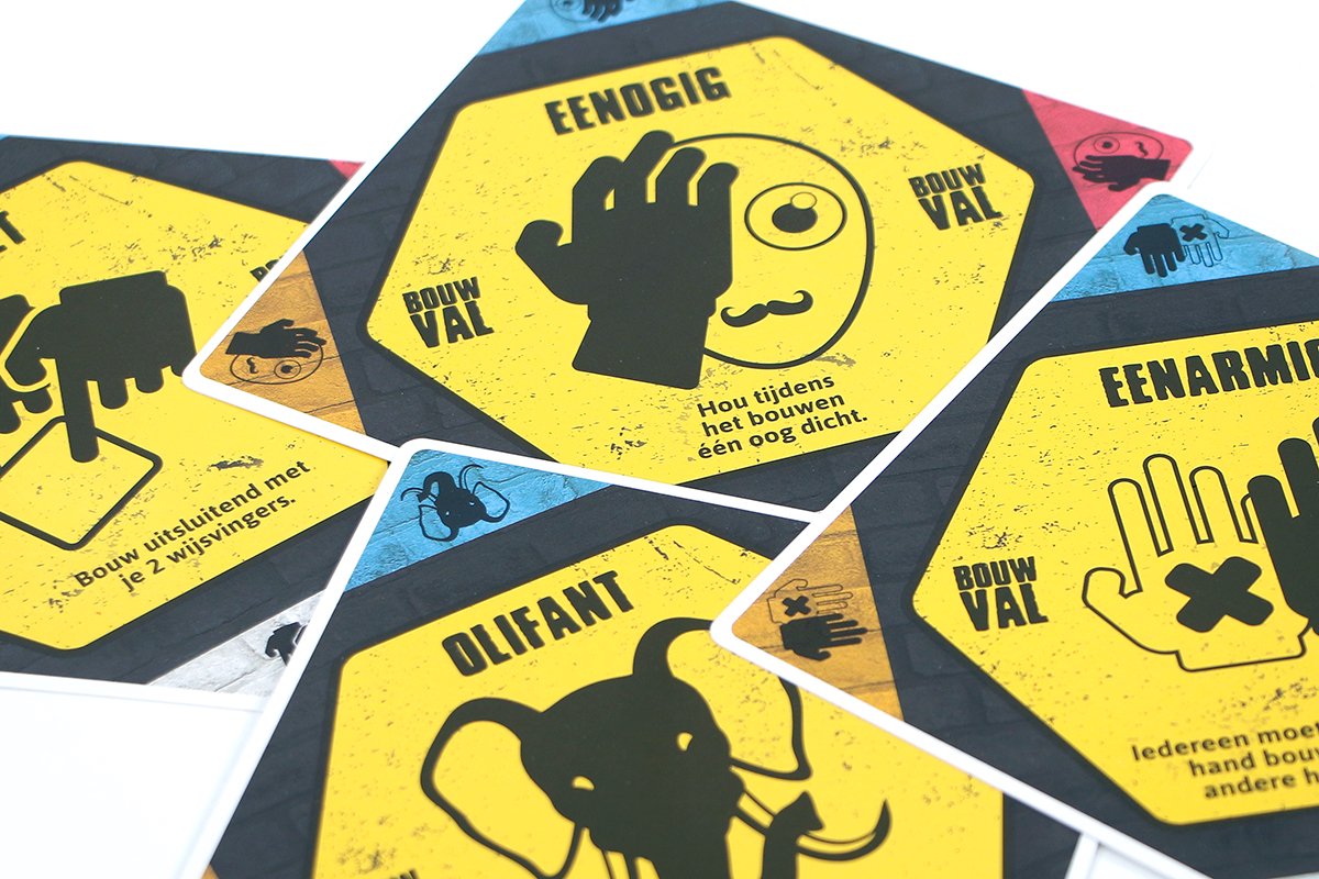 999 Games - Bouwval - Chaotisch partyspel - Kun jij het snelst bouwen?