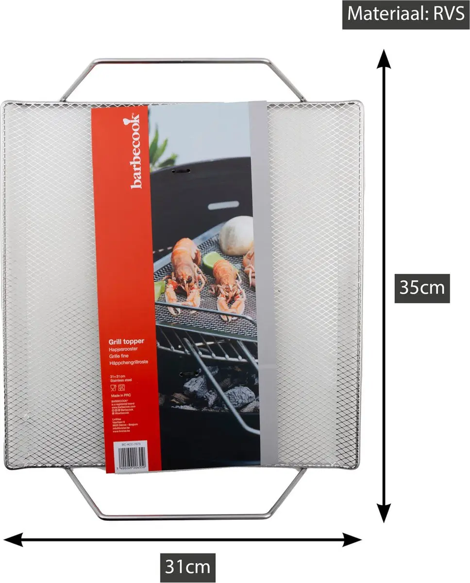 Barbecook BBQ Mat BC-ACC-7075 - 35x31cm - Zilvergrijs - afbeelding 6 van 6