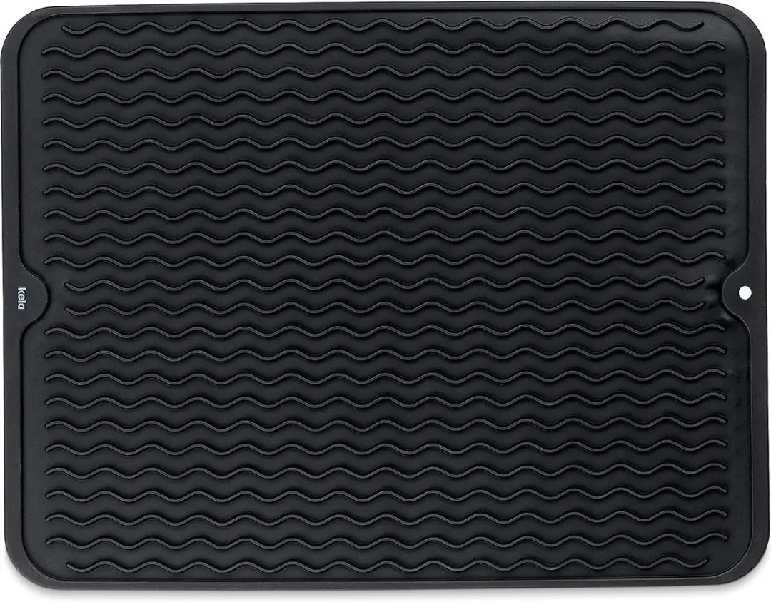 Kela Rena Afdruipmat Siliconen 40x30cm - Zwart - afbeelding 6 van 6