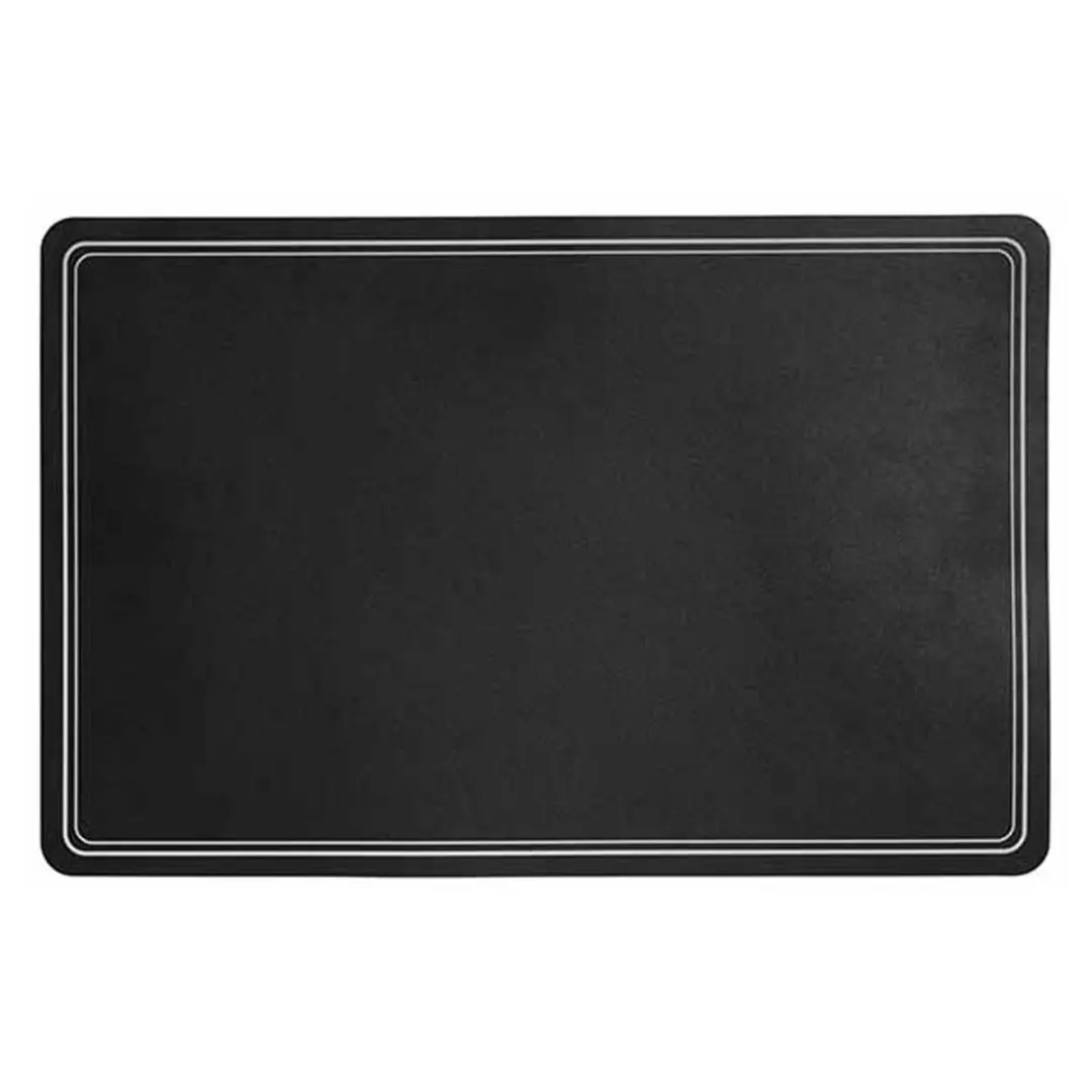 Cosy&Trendy Tafel Placemats PU-leer Zwart - 6 Stuks 43x30cm