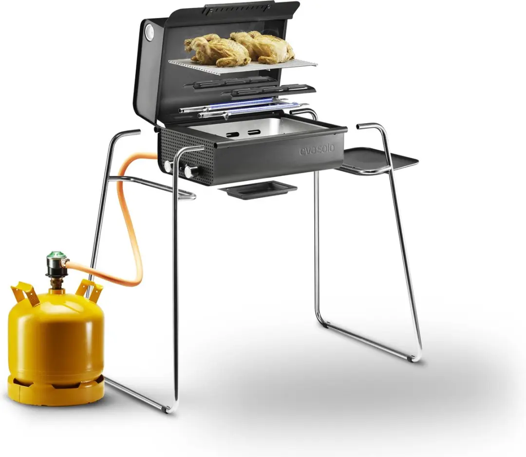 Eva Solo Box Gas Barbecue Onderstel met Zijtafel - Zilver - afbeelding 6 van 6