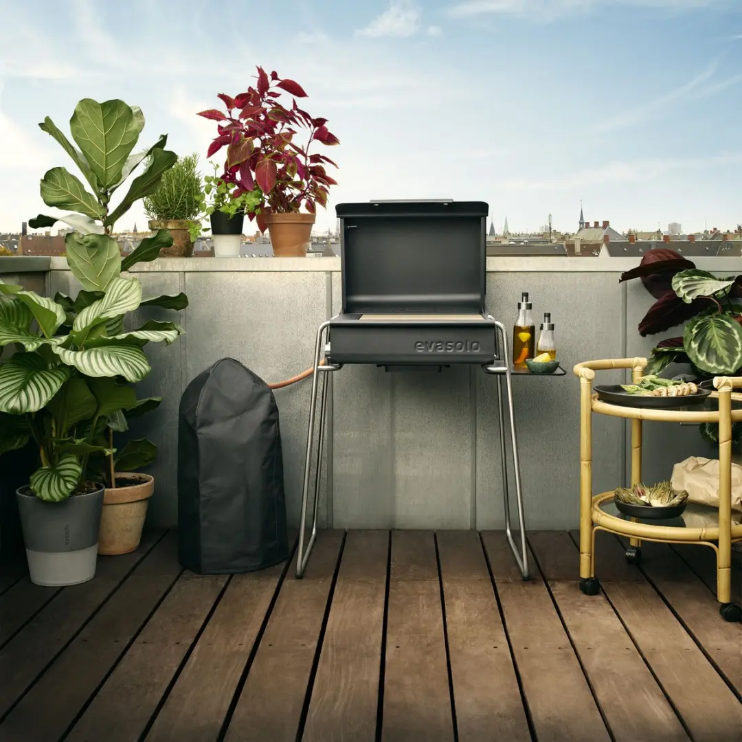 Eva Solo Box Gas Barbecue Onderstel met Zijtafel - Zilver