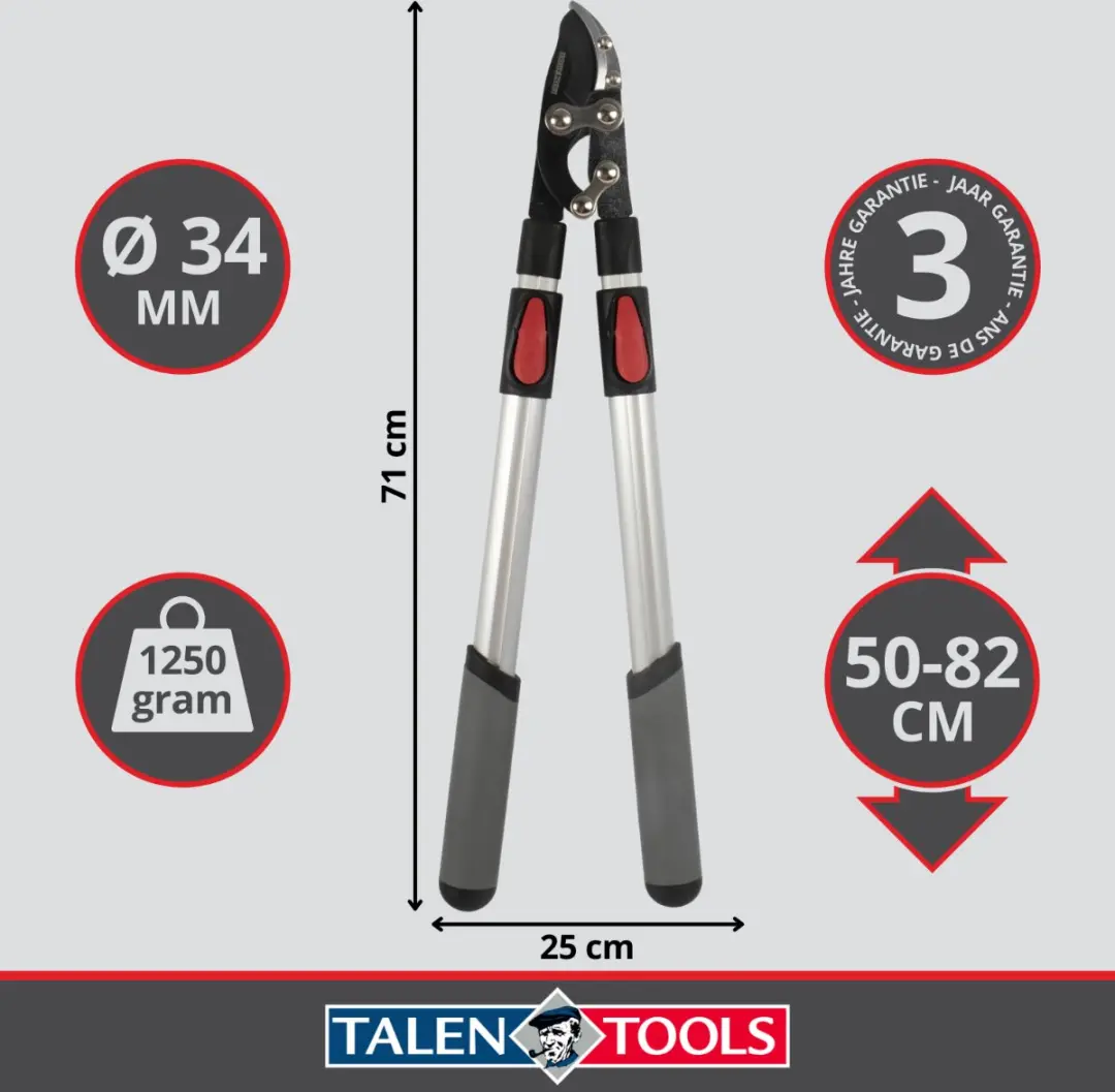 Talen Tools Takkenschaar Aambeeld Telescopisch 66-99cm