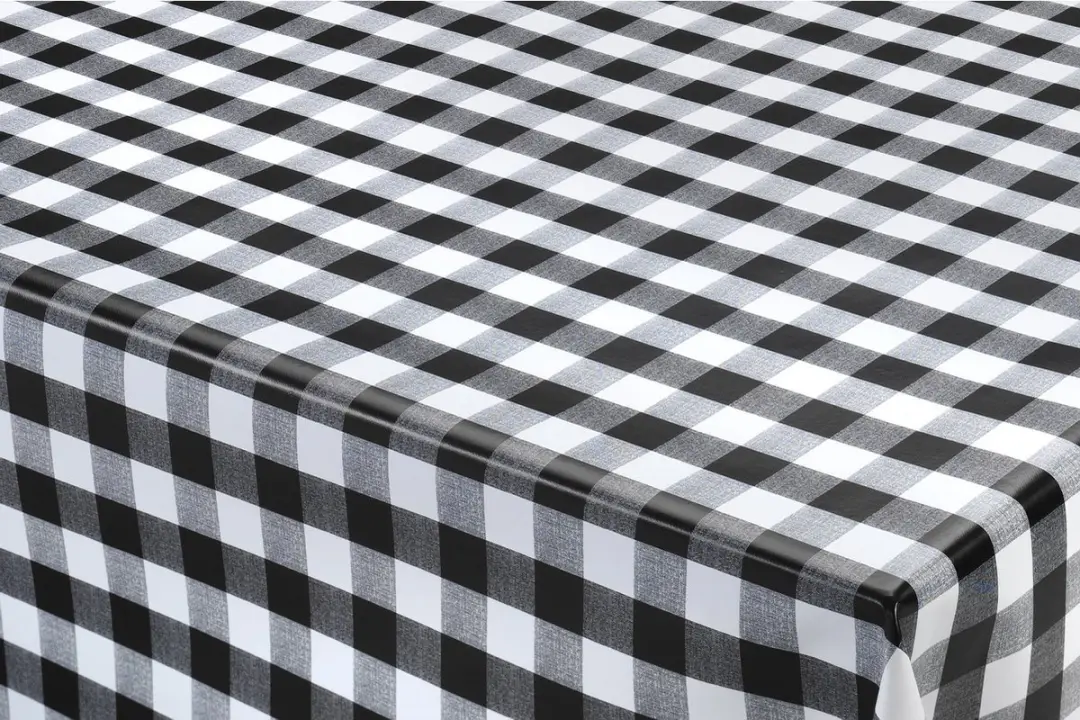 Bellatio Design Tafelzeil Boerenruit 140x180cm - Zwart