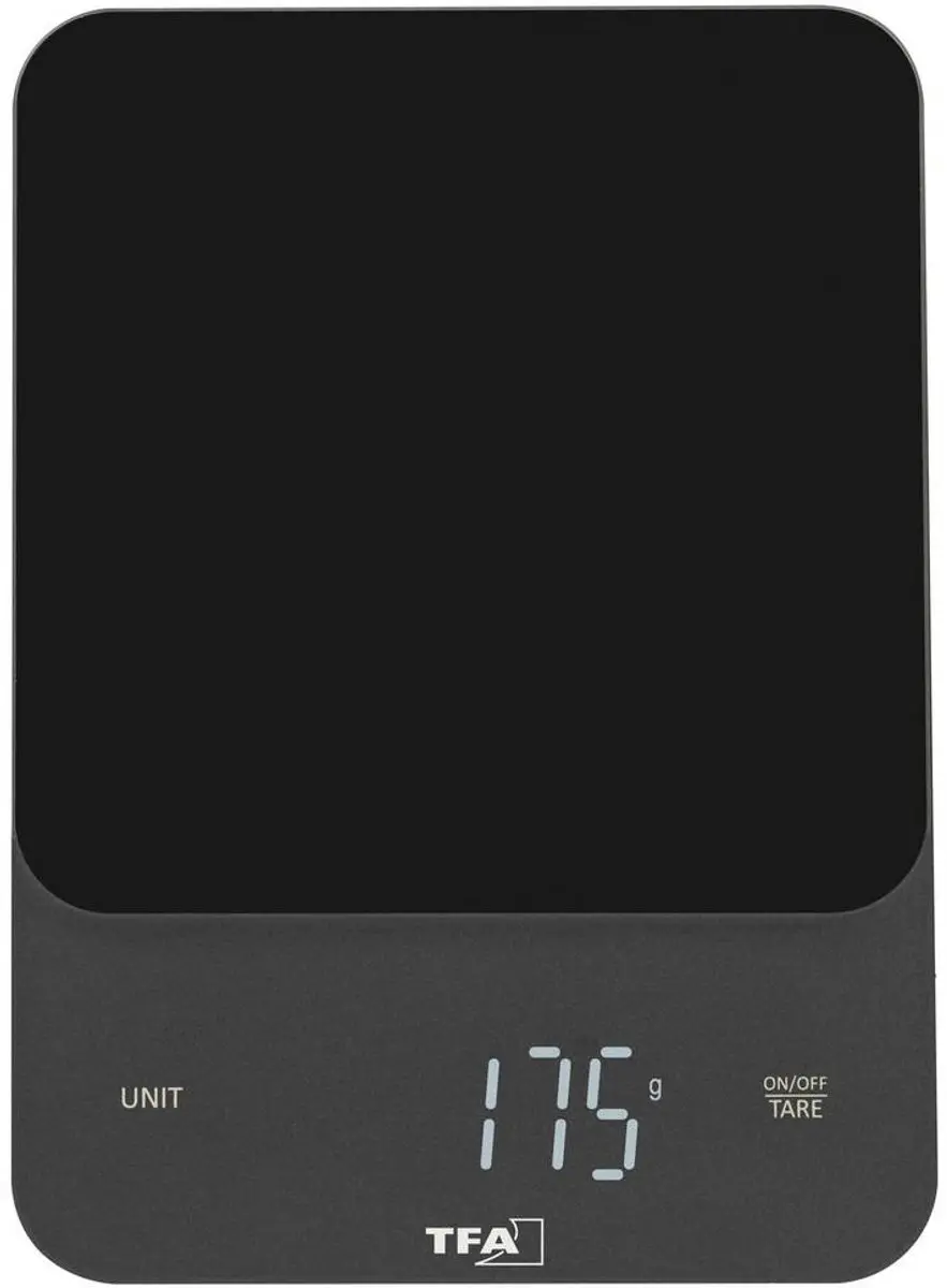 TFA Dostmann BROWNIE Digitale Keukenweegschaal 5000g - Zwart