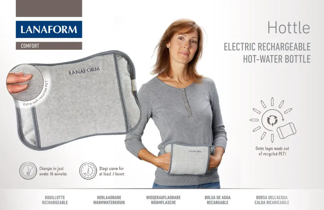Lanaform Hottle Elektrische Handwarmer 440W - Grijs