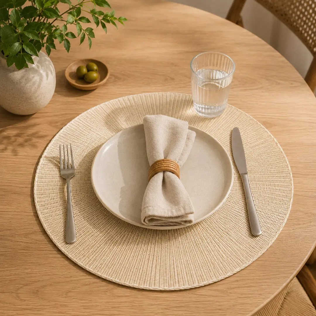 Alpina Ronde Placemat 38cm - Beige