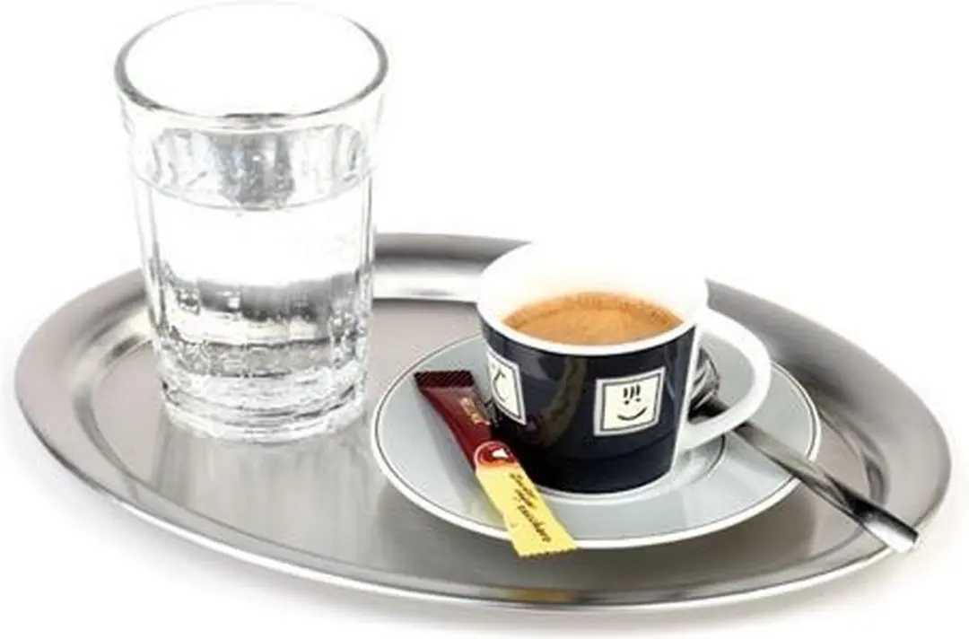 APS Koffiehuis Serveerblad 30112 - 26,5x19cm - Mat gepolijst