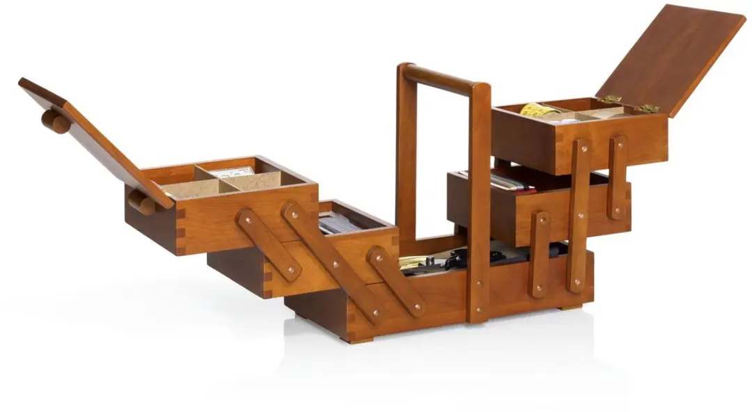Prym Naaibox Hout Donker M 612549 - 3 Vakken - afbeelding 6 van 6