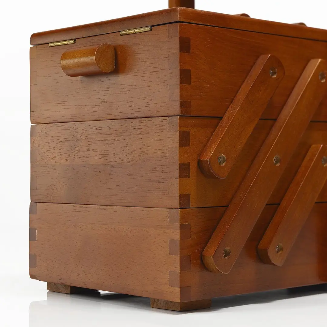 Prym Naaibox Hout Donker M 612549 - 3 Vakken