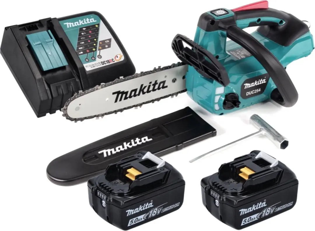 Makita DUC254RT Accu-kettingzaag 18V 25cm - 2x 5.0Ah
