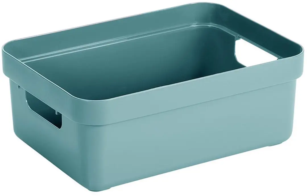 Sunware Opbergbox 9L - 6 Stuks - Blauwgroen