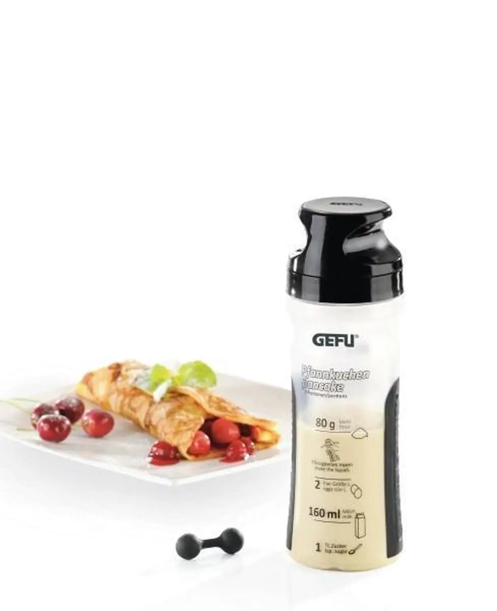 GEFU Twister Crêpes/Pannenkoekenshaker - Zwart
