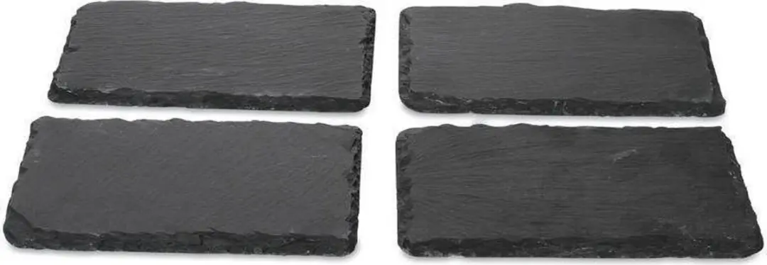Boska Tapas Plankjes Leisteen 16x10cm - 4 Stuks - Zwart